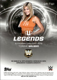 2025 Torrie Wilson Topps WWE Universe BLUE LEGENDS AUTO 006/199 AUTOGRAPH #LGA-TWI WWE Legend