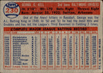 1957 George Kell Topps #230 Baltimore Orioles BV $50