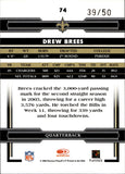 2006 Drew Brees Donruss Threads GOLD HOLOFOIL 39/50 #74 New Orleans Saints