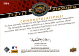 2009 Tiger Woods Upper Deck 20th Anniversary SHIRT RELIC #TW2 PGA