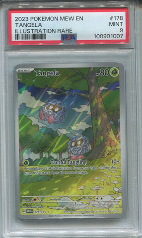 2023 Tangela Pokemon MEW Scarlet & Violet ENGLISH ILLUSTRATION RARE PSA 9 #178 1007