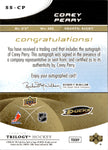 2008-09 Corey Perry Upper Deck Trilogy SUPERSTAR SCRIPTS AUTO AUTOGRAPH #SS-CP Anaheim Ducks