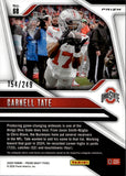 2025 Carnell Tate Panini Prizm Draft Picks BLUE RATED PROSPECT ROOKIE 154/249 RC #68 Tennessee Titans