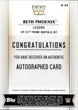 2017 Beth Phoenix Topps WWE Women's Division ROSTER AUTO 11/99 AUTOGRAPH #R-44 WWE HOF