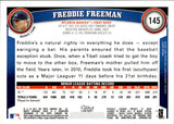 2011 Freddie Freeman Topps ROOKIE RC #145 Atlanta Braves 4