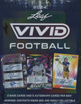 2024 Leaf Vivid Football Hobby, 10 Box Case (+10 Leaf 1/1 Proof Packs!)