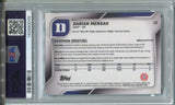2025 Darian Mensah Bowman University SAPPHIRE 1ST BOWMAN ROOKIE RC PSA 8 #13 Duke Blue Devils 0045