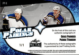 2025 Chris Pronger Pierre Turgeon Leaf Metal POLAR PAIRINGS DUAL AUTO 1/1 ONE OF ONE AUTOGRAPH #PP-9 St. Louis Blues
