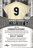 2024 Wally Moon Leaf Lumber GAME USED LUMBER BAT 2/7 RELIC #GUL-96 Los Angeles Dodgers