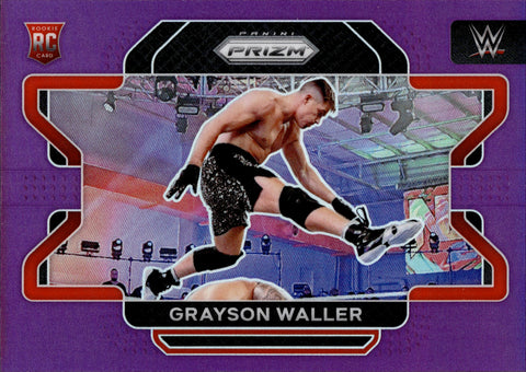 2022 Grayson Waller Panini Prizm WWE ROOKIE PURPLE 107/149 RC #43 NXT