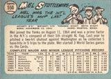 1965 Mel Stottlemyre Topps #550 New York Yankees BV $50 2
