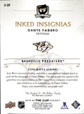 2019-20 Dante Fabbro Upper Deck The Cup INKED INSIGNIAS AUTO 75/75 AUTOGRAPH #II-DF Nashville Predators