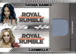 2021 Sasha Banks Carmella Topps WWE Undisputed RING CANVAS 15/99 #MA-SC Royal Rumble