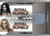 2021 Sasha Banks Carmella Topps WWE Undisputed RING CANVAS 15/99 #MA-SC Royal Rumble
