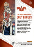 2023 "The American Nightmare" Cody Rhodes Panini Chronicles Phoenix PURPLE 47/49 #307 Monday Night Raw