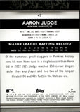 2024 Aaron Judge Topps Museum Collection GOLD 040/199 #47 New York Yankees