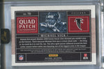 2023 Michael Vick Panini One QUAD PATCH AUTO 19/49 AUTOGRAPH RELIC #70 Atlanta Falcons