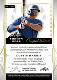 2022 Dustin Harris Leaf Trinity ROOKIE AUTO 28/50 AUTOGRAPH RC #BA-DH1 Chicago Cubs