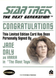2011 Jane Daly as Varria Rittenhouse The Complete Star Trek: The Next Generation Series 1 AUTO AUTOGRAPH #_JADA The Most Toys 2