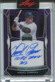 2025 MIguel Cabrera Leaf Metal PURPLE INCRIPTION AUTO 05/10 AUTOGRAPH #I-MG1 Detroit Tigers