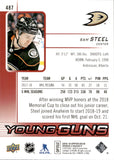 2018-19 Sam Steel Upper Deck Series 2 EXCLUSIVES YOUNG GUNS ROOKIE 008/100 RC #487 Anaheim Ducks