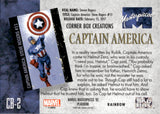 2024 Captain America Upper Deck Marvel Masterpieces '92 Platinum #CB-2 CORNER BOX CREATIONS RAINBOW