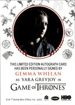 2022 Gemma Whelan as Yara Greyjoy Rittenhouse Game of Thrones Volume 2 RED INK AUTO AUTOGRAPH #_GEWH 1