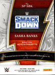 2022 Sasha Banks Panini Select WWE SPARKS SHIRT RELIC #SP-SBK Friday Night Smackdown 2