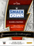 2022 Sasha Banks Panini Select WWE SPARKS SHIRT RELIC #SP-SBK Friday Night Smackdown 2