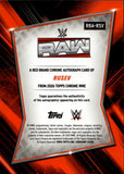 2026 Rusev Topps Chrome WWE RED BRAND RED GEOMETRIC REFRACTOR AUTO 2/5 AUTOGRAPH #RBA-RSV Monday Night Raw