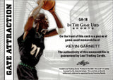2025 Kevin Garnett Leaf In the Game Used BLUE FOIL GATE ATTRACTION DUAL JERSEY 17/55 RELIC #GA-18 Minnesota Timberwolves HOF