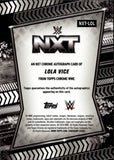 2026 Lola Vice Topps Chrome WWE NXT GOLD GEOMETRIC REFRACTOR AUTO 35/50 AUTOGRAPH #NXT-LOL NXT