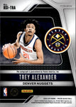 2024-25 Trey Alexander Panini Prizm BLUE WAVE ROOKIE AUTO Denver Nuggets #RSI-TRA