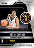 2024-25 Trey Alexander Panini Prizm BLUE WAVE ROOKIE AUTO Denver Nuggets #RSI-TRA