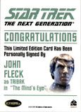 2011 John Fleck as Taibak Rittenhouse The Complete Star Trek: The Next Generation Series 1 AUTO AUTOGRAPH #_JOFL The Mind's Eye