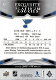 2018-19 Robert Thomas Upper Deck Exquisite PLATINUM ROOKIE 131/299 RC #R7 St. Louis Blues