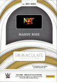 2022 Mandy Rose Panini Immaculate WWE MARKS OF GREATNESS AUTO 02/49 AUTOGRAPH #MG-MRS NXT 2.0