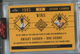 2025 Dwight Gooden Ron Guidry Leaf Seasons in the Sun SEASON LEADERS GOLD FOIL DUAL JERSEY BAT 29/35 RELIC #SL-10 Mets Yankees