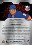2023-24 William Dufour Upper Deck Engrained ROOKIE MAHOGANY AUTO MEMORABILIA 23/49 AUTOGRAPH PATCH RC #124 New York Islanders