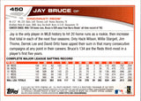 2013 Jay Bruce Topps SP PHOTO VARIATION #450 Cincinnati Reds