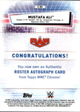 2021 Mustafa Ali Topps Chrome GOLD REFACTOR AUTO 10/50 AUTOGRAPH #A-MA Monday Night Raw