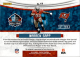 2018 Warren Sapp Panini Playoff HALL OF FAME AUTO 16/25 AUTOGRAPH #17 Tampa Bay Buccaneers HOF