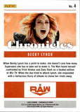 2023 Becky Lynch Panini Chronicles WWE PURPLE FOIL 07/49 #4 Monday Night Raw