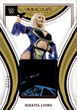 2023 Nikkita Lyons Panini Immaculate WWE RED FOIL REMARKABLE JUMBO SHIRT 03/25 RELIC #RM-NKL NXT