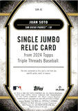 2024 Juan Soto Topps Triple Threads JUMBO JERSEY 48/48 RELIC #SJR-JS San Diego Padres