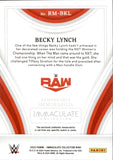 2023 Becky Lynch Panini Immaculate RUBY RED JUMBO SHIRT 13/25 RELIC #RM-BKL Monday Night Raw