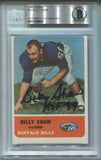 1962 Billy Shaw Fleer BAS AUTHENTIC ROOKIE AUTO AUTOGRAPH #16 Buffalo Bills 8097