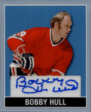 2025 Bobby Hull Leaf Metal Legends LEAF ORIGINALS 1948 BLUE PRISMATIC AUTO 4/4 AUTOGRAPH #LO-BH1 Chicago Blackhawks
