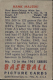 1951 Hank Majeski Bowman #12 Chicago White Sox BV $20