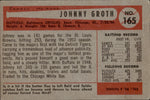 1954 Johnny Groth Bowman #165 Baltimore Orioles BV $12